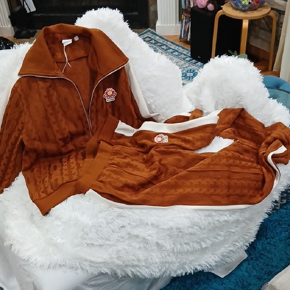 Palomo Puma T7 Burnt Orange (Brownish) 2 Piece Active Wear Set For Men Or Women - Picture 5 of 15